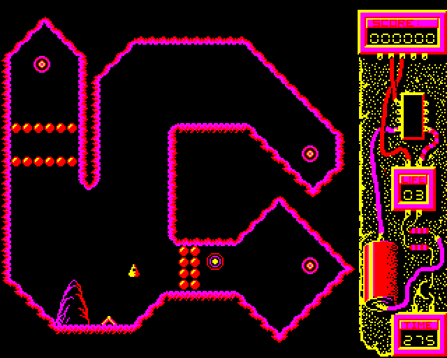 Blast! (BBC Micro) screenshot: In the Cavern