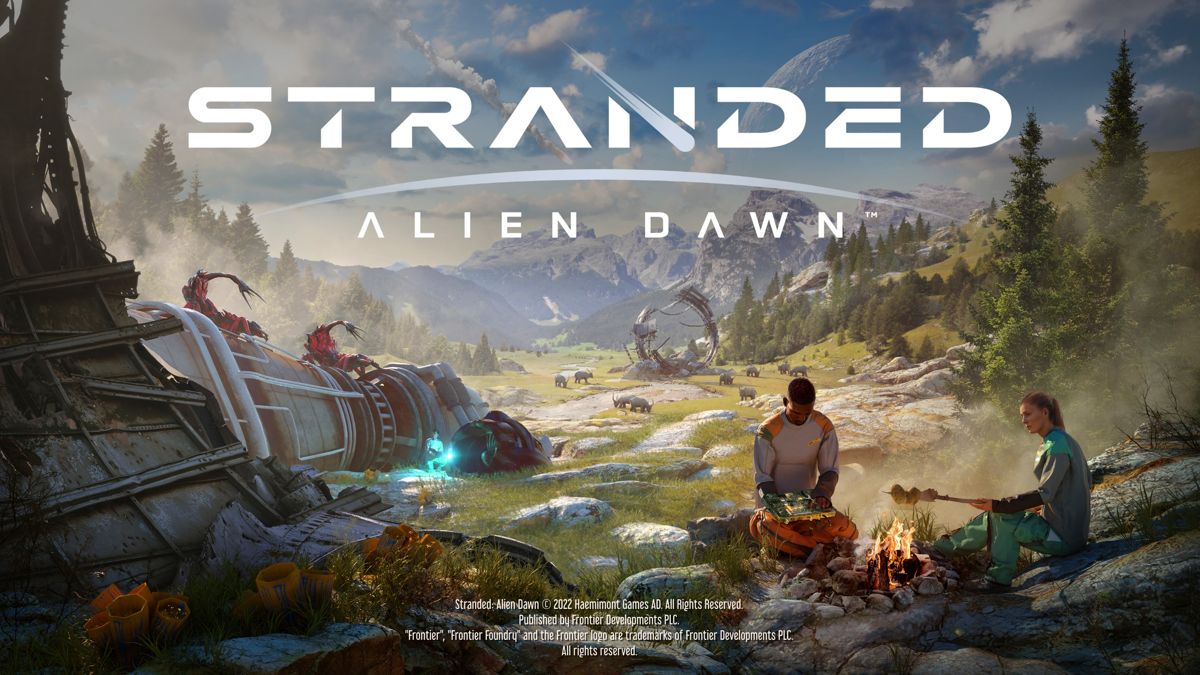 Stranded: Alien Dawn (Windows) screenshot: Title screen
