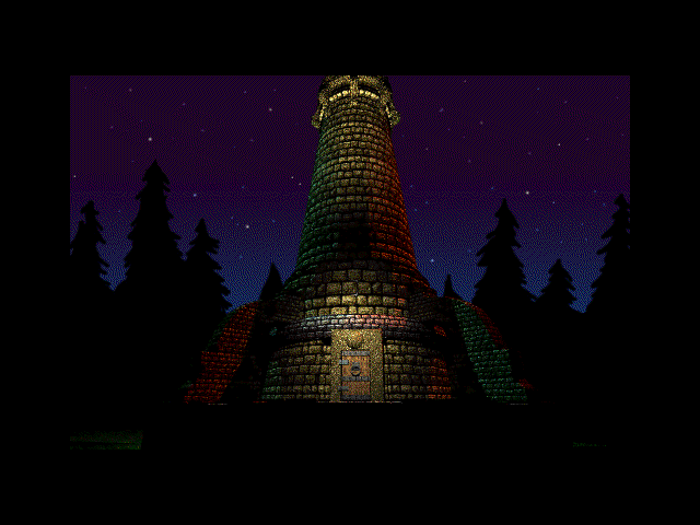 The Manhole: CD-ROM Masterpiece Edition (Windows 3.x) screenshot: The rook tower
