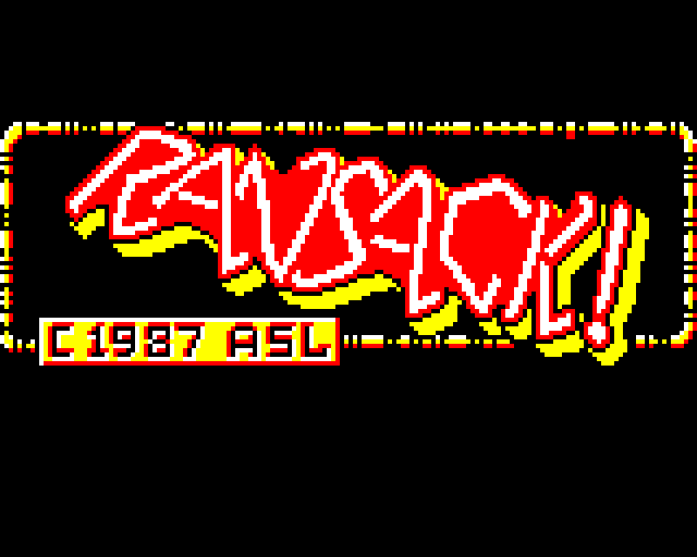 Ransack (BBC Micro) screenshot: Title Screen