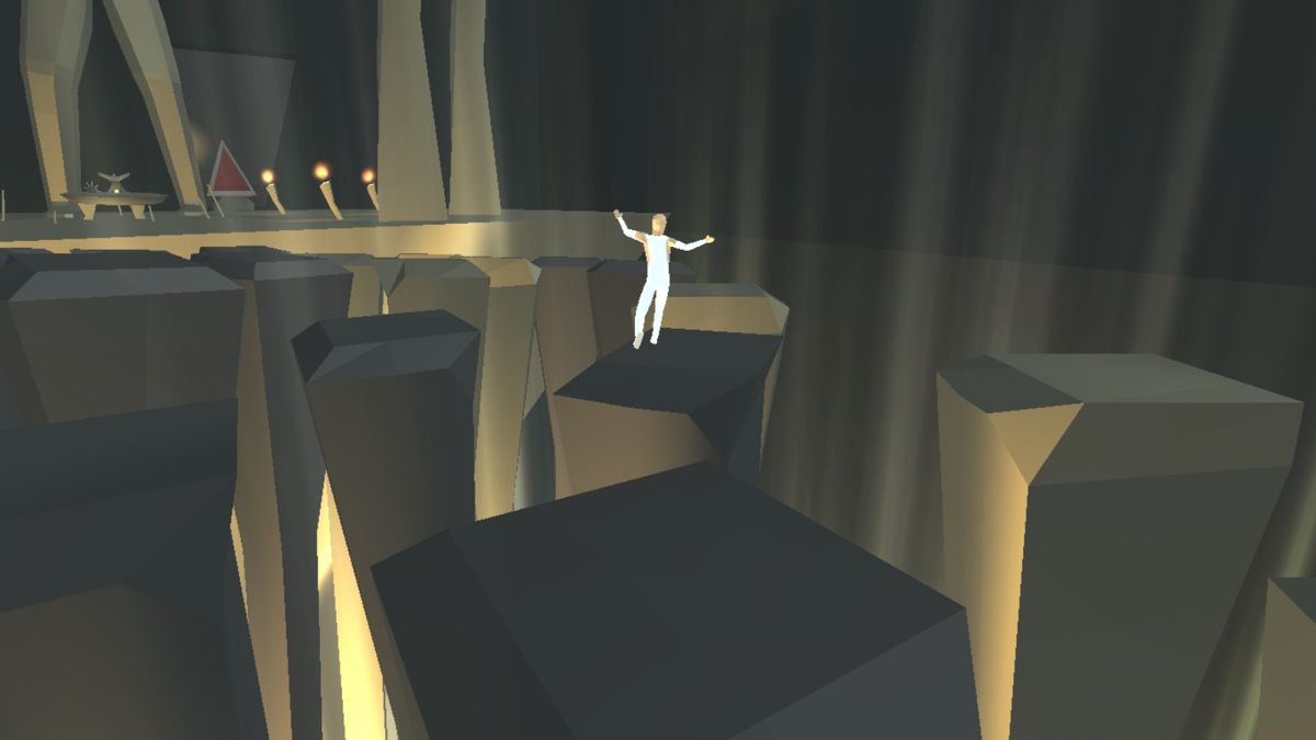 Laraan (Windows) screenshot: Jumping through a cave