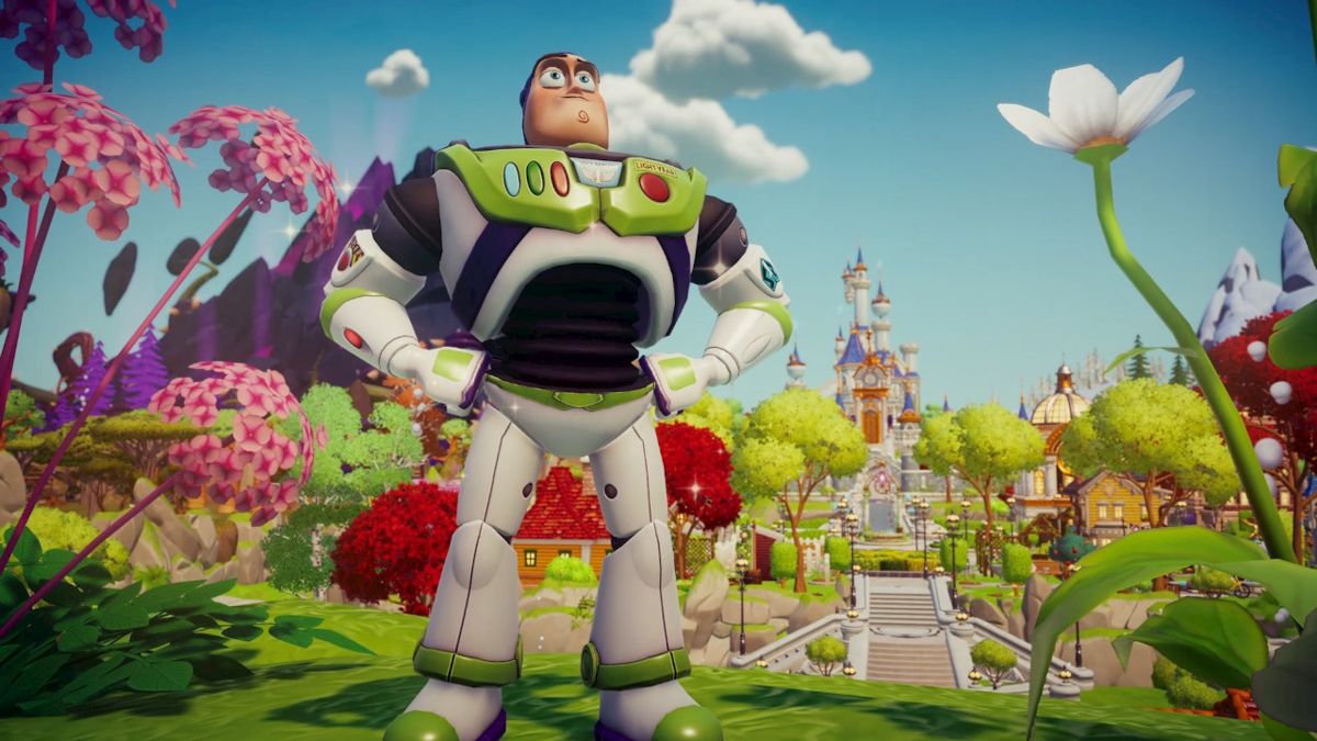 Disney Dreamlight Valley (Nintendo Switch) screenshot: I am Buzz Lightyear, I come in peace!
