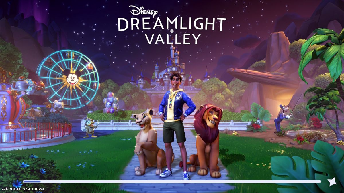 Disney Dreamlight Valley (Nintendo Switch) screenshot: Loading screen (Pride of the Valley update)