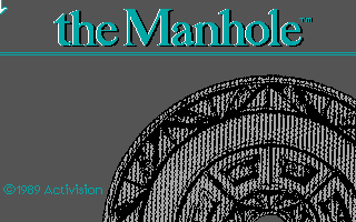 The Manhole (DOS) screenshot: Title Screen