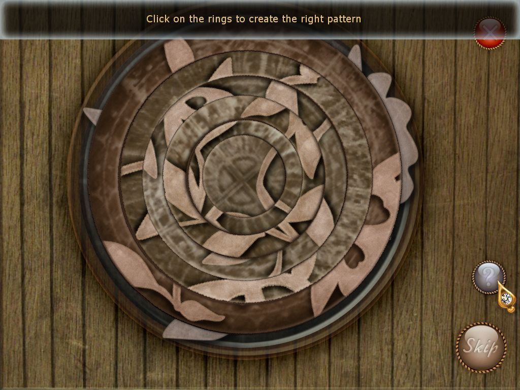 Aaron Crane: Paintings Come Alive (Windows) screenshot: I found no Hidden Object puzzles in the first few levels but I did find a few of these rotating ring puzzles.