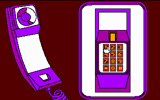 The Manhole (DOS) screenshot: Use The Phone
