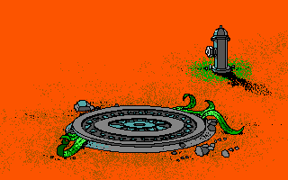 The Manhole (DOS) screenshot: The Manhole