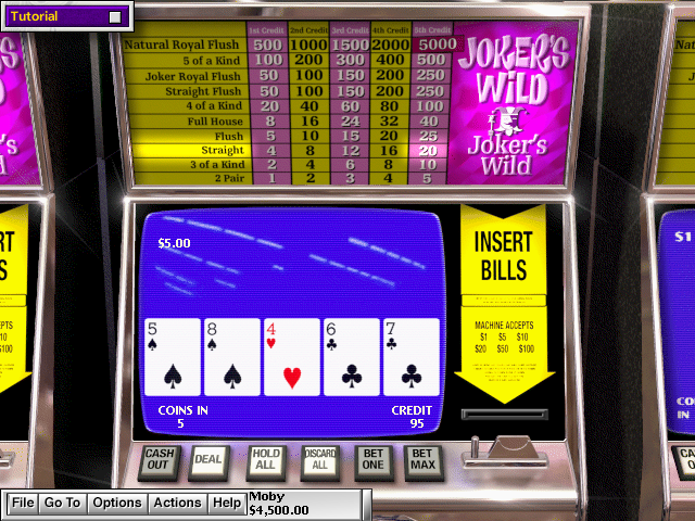 Hoyle Casino (Windows) screenshot: Joker's Wild