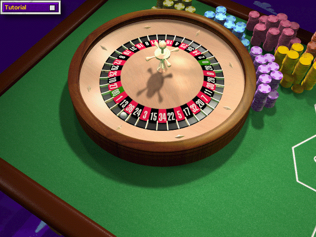 Hoyle Casino (Windows) screenshot: Spinning the wheel