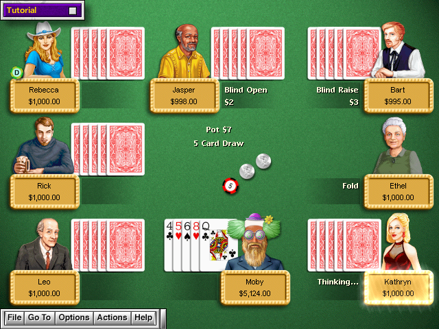 Hoyle Casino (Windows) screenshot: Poker