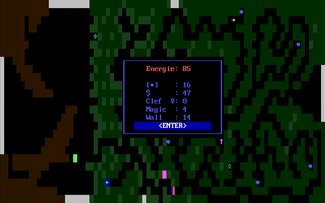 Slan (DOS) screenshot: Info screen