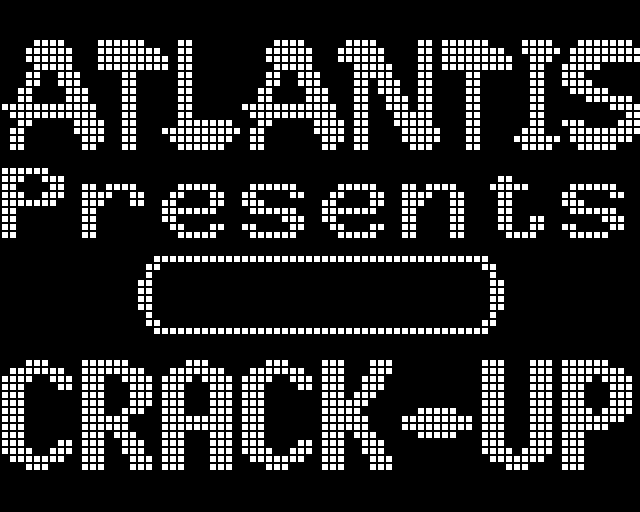 Crack-Up (BBC Micro) screenshot: Title Screen