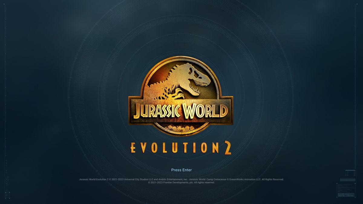 Jurassic World: Evolution 2 (Windows) screenshot: Title screen