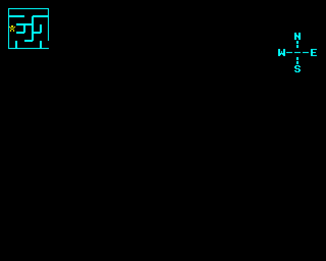 3-D Maze (BBC Micro) screenshot: Small Map