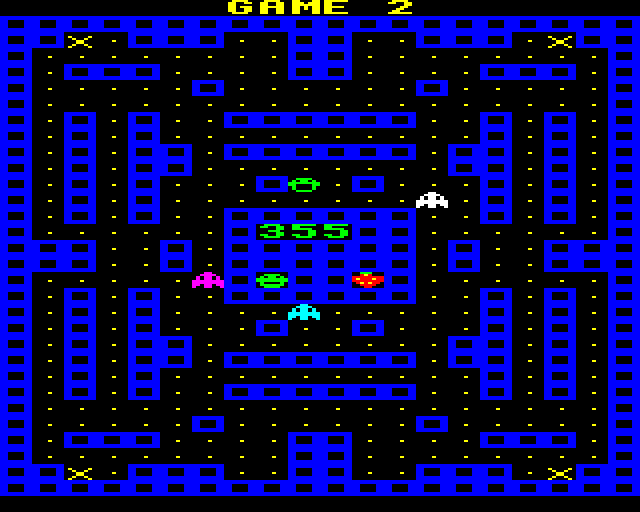 Beebmunch (BBC Micro) screenshot: Stage 2