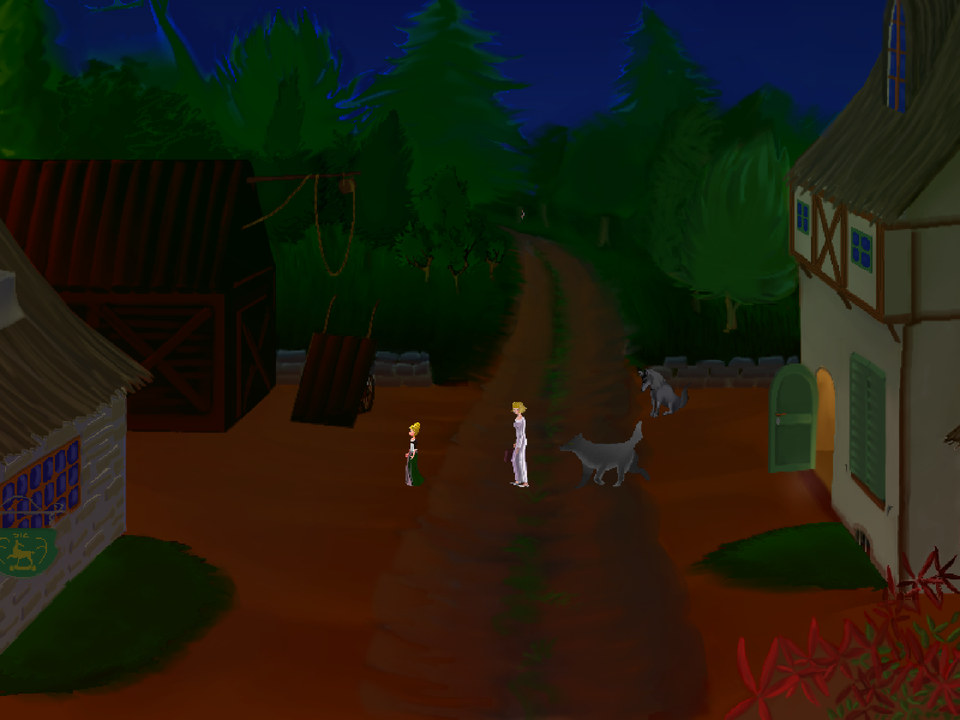 A Night in Berry (Windows) screenshot: Mathilde manages to get the help of the healer Louyse Burgeois