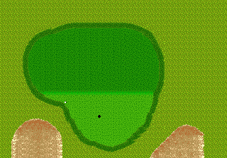 Arnold Palmer Tournament Golf (Genesis) screenshot: Putting