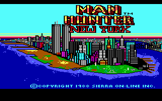 Manhunter: New York (DOS) screenshot: Title Screen