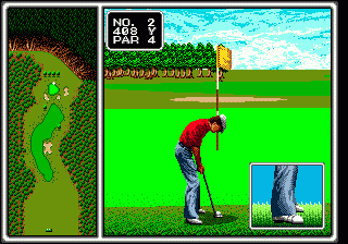 Arnold Palmer Tournament Golf (Genesis) screenshot: Putting #2