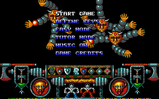 Onslaught (Amiga) screenshot: Options