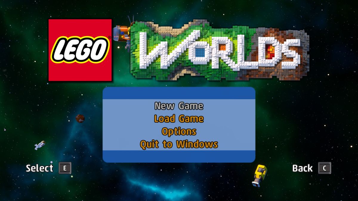 LEGO Worlds (Windows) screenshot: Main Menu