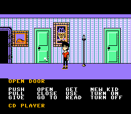 Maniac Mansion (NES) screenshot: Upstairs