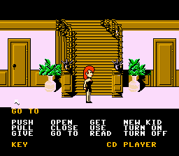Maniac Mansion (NES) screenshot: In the hall