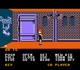 Maniac Mansion (NES) screenshot: Imprisoned...