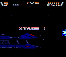 Arrow Flash (Genesis) screenshot: Beginning a stage