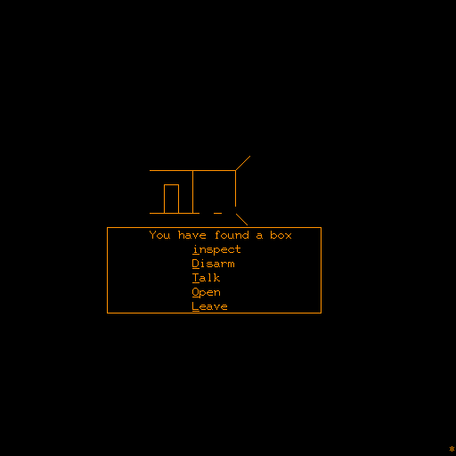 Oubliette (Terminal) screenshot: Huh, this dialog looks familiar