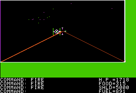 Ultima (Apple II) screenshot: Looks like Star Raiders