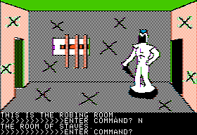 The Demon's Forge (Apple II) screenshot: DIG WHERE X’S AREN’T