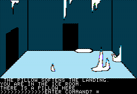 The Demon's Forge (Apple II) screenshot: The ice room