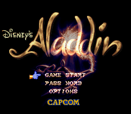 Disney's Aladdin (SNES) screenshot: Title Screen