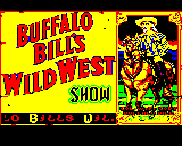 Buffalo Bill's Wild West Show (BBC Micro) screenshot: Title Screen
