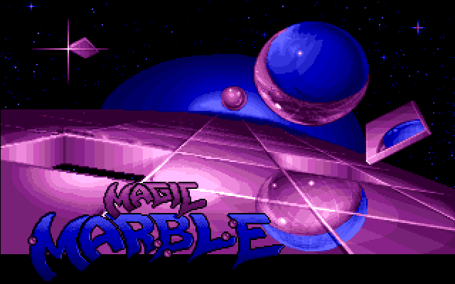 Magic Marble (Amiga) screenshot: Title screen