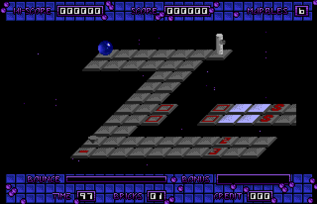Magic Marble (Amiga) screenshot: Level 1