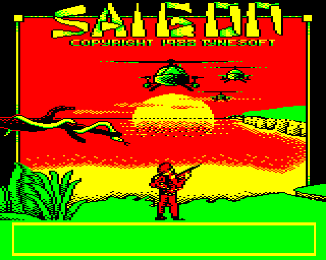 Saigon (BBC Micro) screenshot: Title Screen