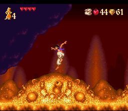 Disney's Aladdin (SNES) screenshot: Aladdin is rich!