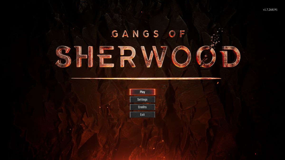 Gangs of Sherwood (Windows) screenshot: Main menu