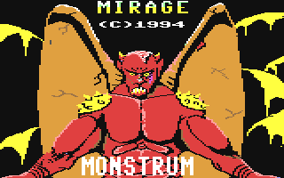 Monstrum (Commodore 64) screenshot: Title screen