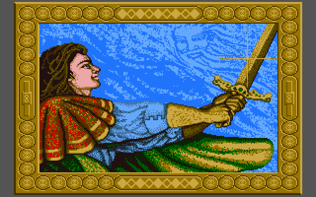 Arthur: The Quest for Excalibur (DOS) screenshot: The end...