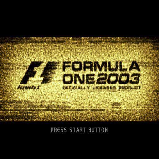 Formula One 2003 (PlayStation 2) screenshot: The title screen