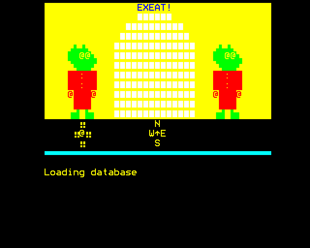 Oxbridge (BBC Micro) screenshot: Loading the Game