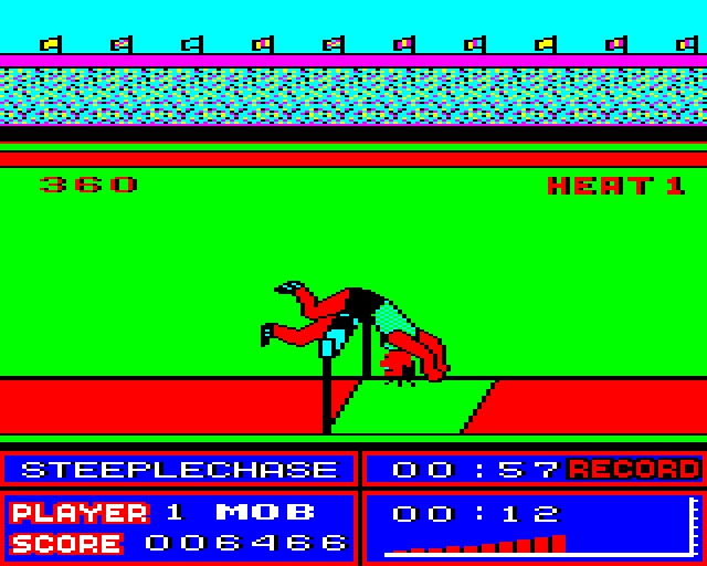 European Games (BBC Micro) screenshot: I Hit a Steeple