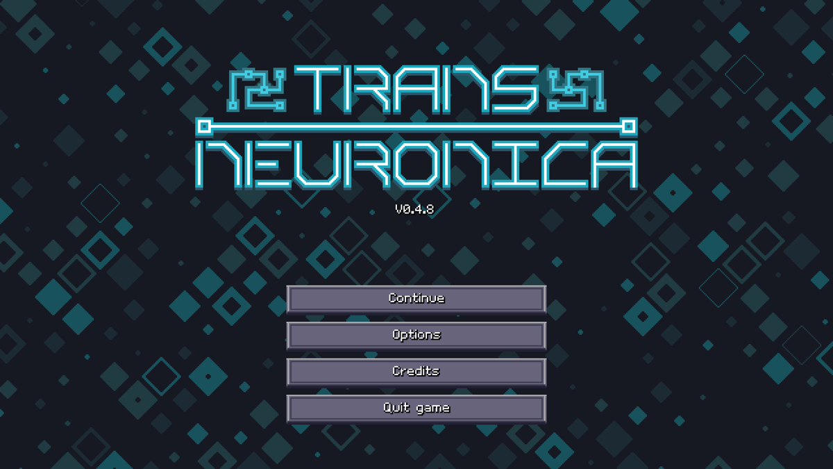 Trans Neuronica (Windows) screenshot: Main menu (Early Access version)