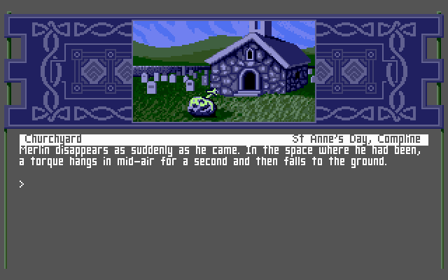 Arthur: The Quest for Excalibur (DOS) screenshot: Starting location