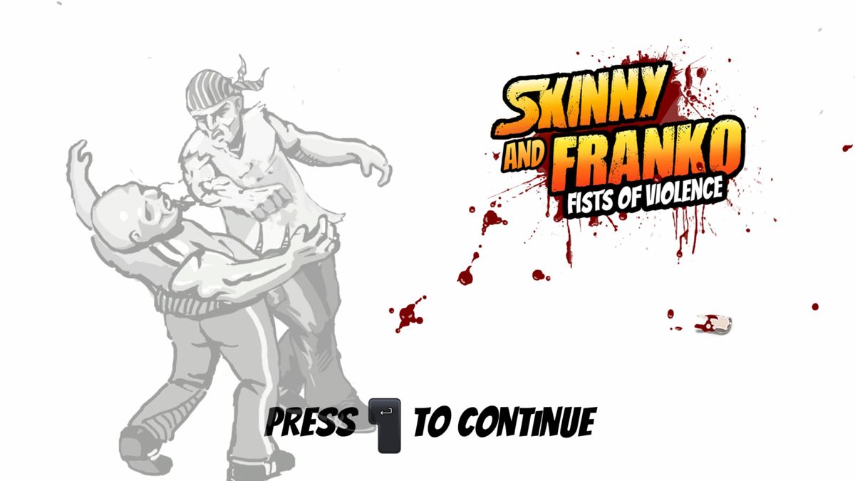 Skinny & Franko: Fists of Violence (Windows) screenshot: Title screen