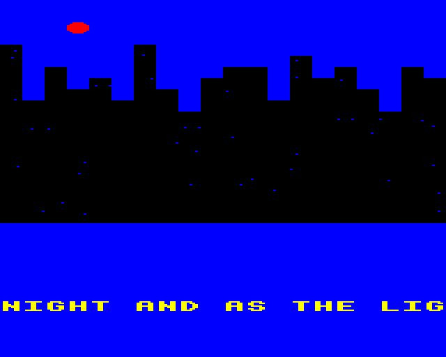 Auf Wiedersehen Pet (BBC Micro) screenshot: Off to the Bars