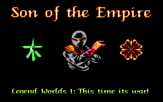 Worlds of Legend: Son of the Empire (DOS) screenshot: Title screen (EGA)